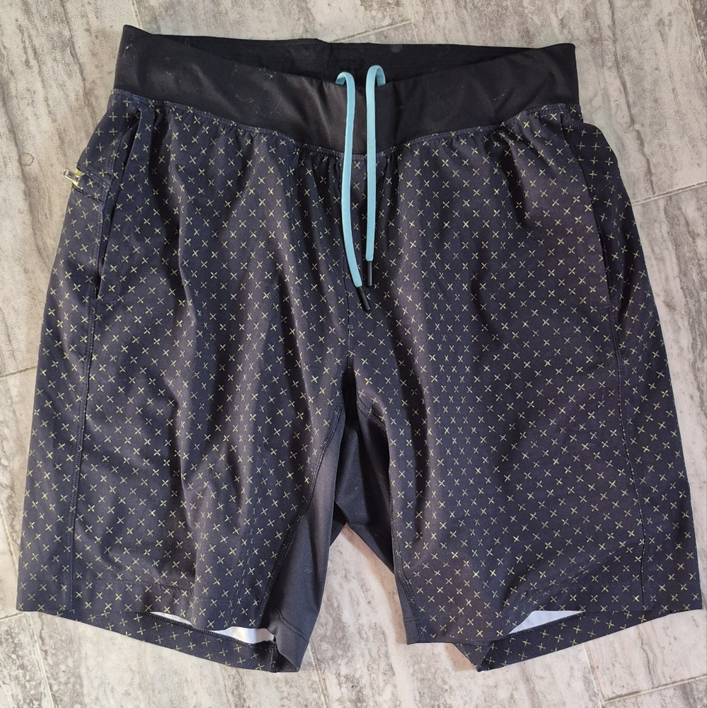lululemon athletica Black and Gold Men's Swim Shorts